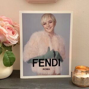 Fendi Roma Fur Collection Look Book Posters Fashion Boutique Display Art